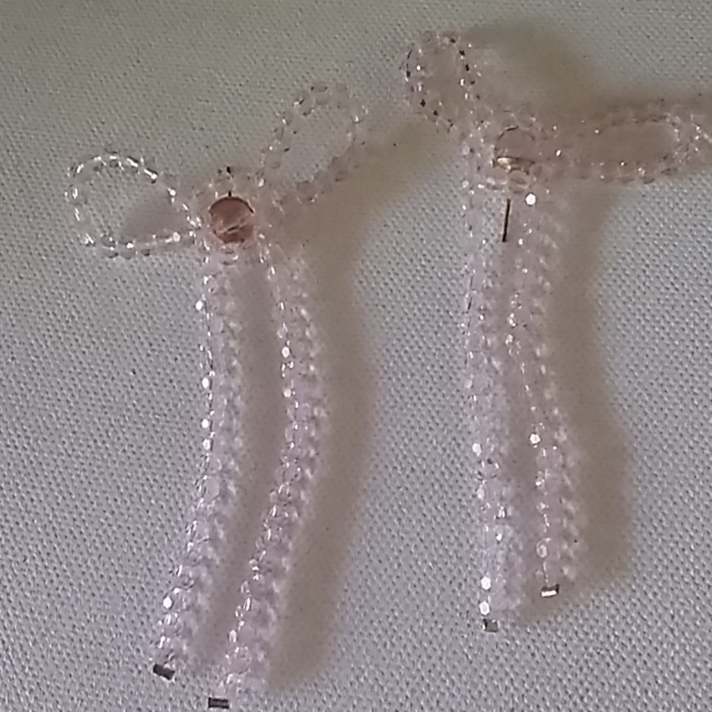 Beaded Bow Earrings